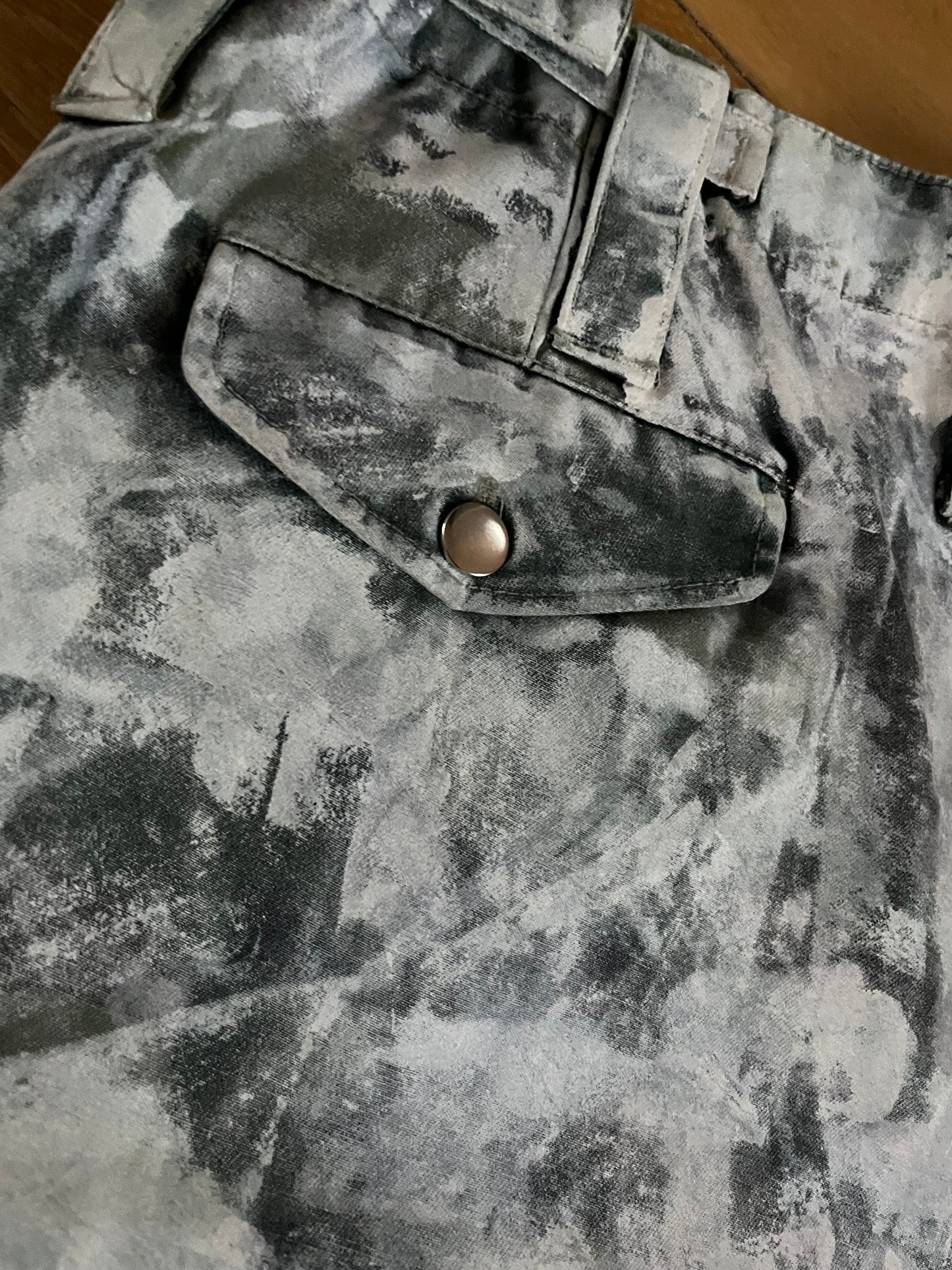 “PAINTED CAMO SHORTS”