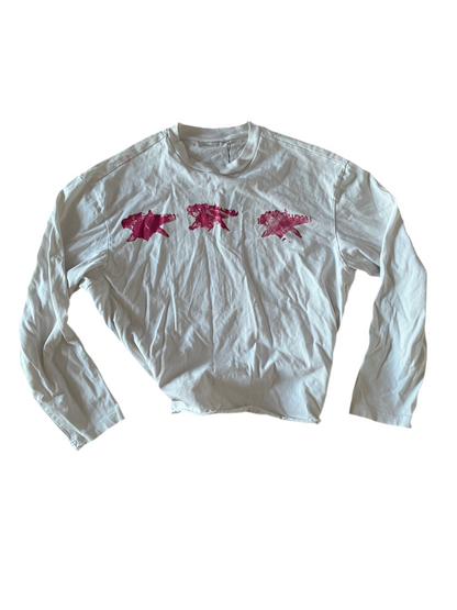 “PAINTED LOGO TEE”(cropped fit”