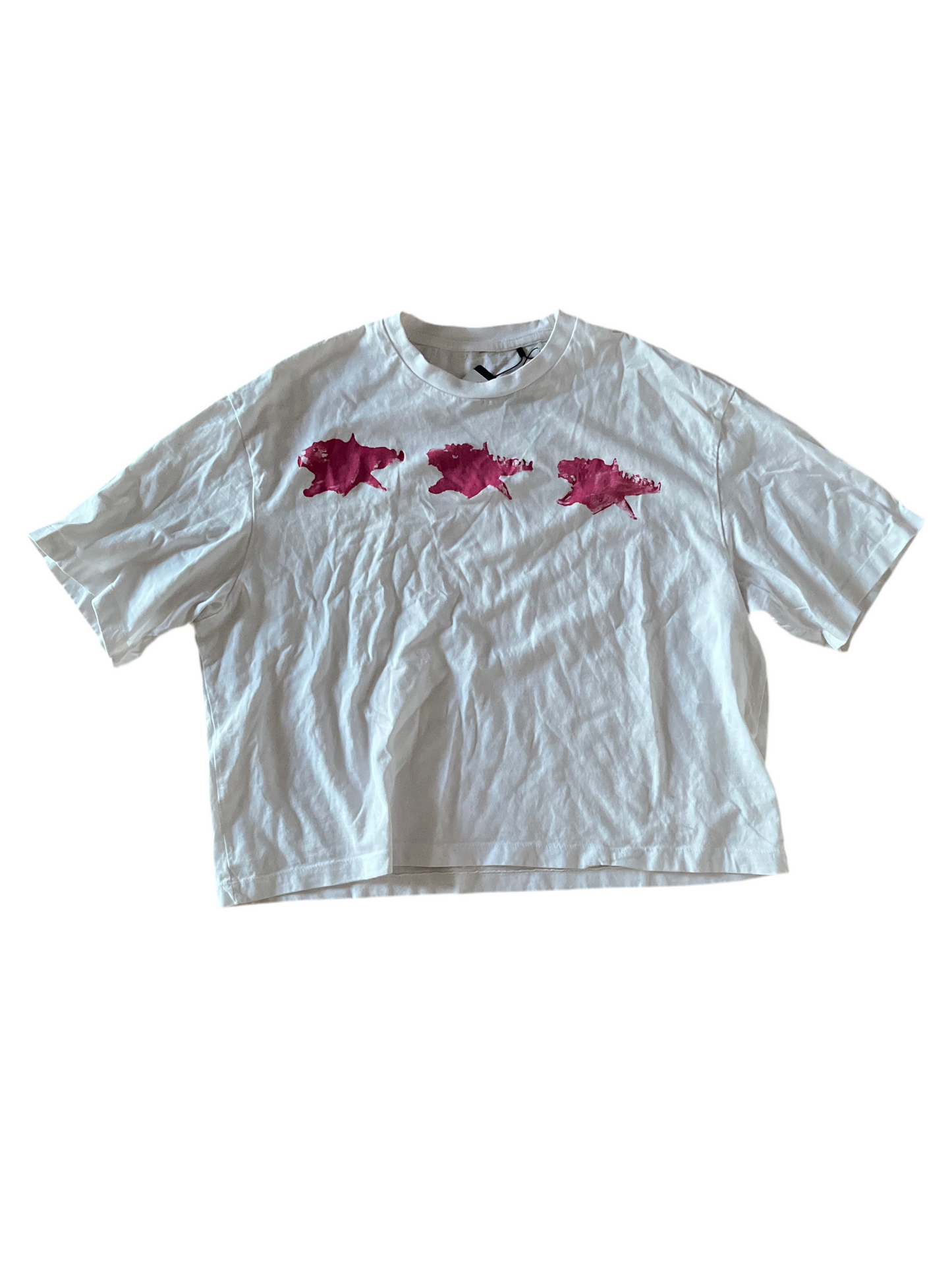 “PAINTED LOGO TEE”(cropped fit)