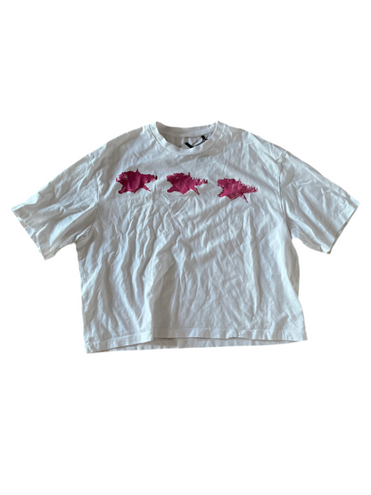 “PAINTED LOGO TEE”(cropped fit)