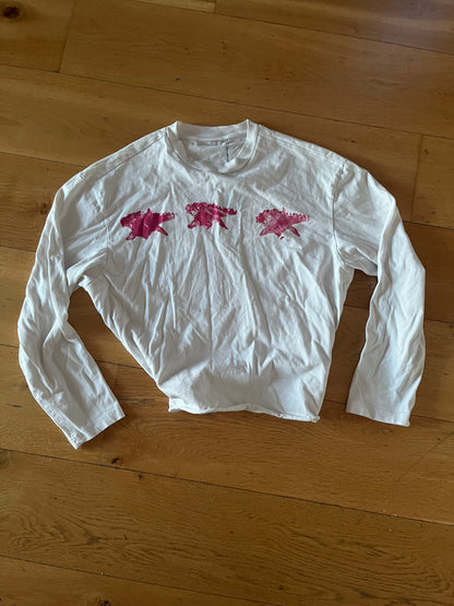 “PAINTED LOGO TEE”(cropped fit”