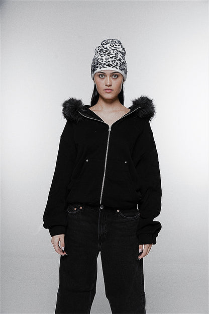 “SNOOW LEOPARRD” BEANIE