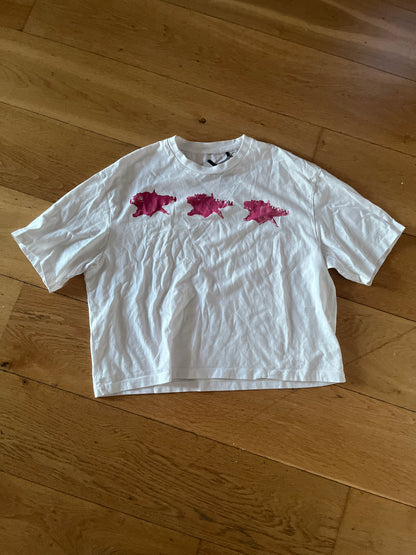 “PAINTED LOGO TEE”(cropped fit)